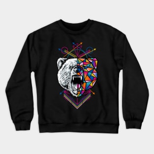 Geometric Bear Crewneck Sweatshirt